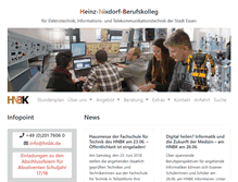 Tablet Screenshot of hnbk.de